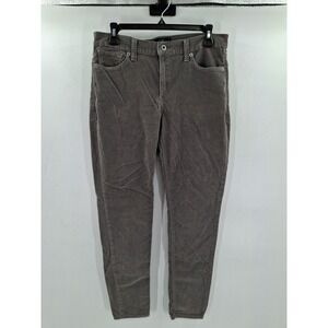 Lucky Brand Brooke Skinny Corduroy Gray Pants 12/31‎